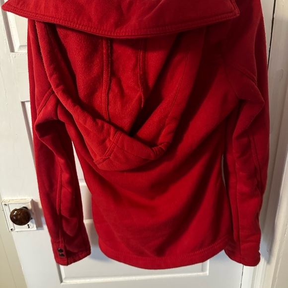 NEW WITH TAG New Look Red Pea Coat Modern Fitted Style - Picture 3 of 3